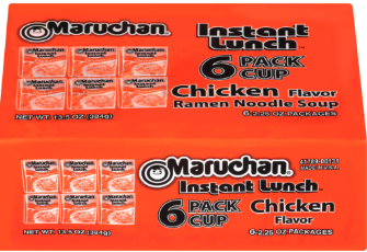 12 pack Maruchan Instant Lunch Chicken Flavor Ramen Noodles 2.25 oz 6 Count Shelf Stable Cup 2.25 oz